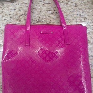 Hot Pink Kate Spade Bag; Spade Print REAL!!